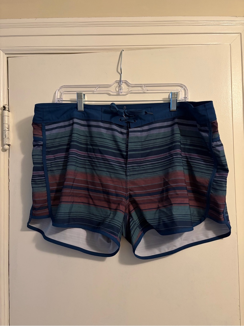 PrAna Scaffie Striped Swim Board Short Size Extra Large